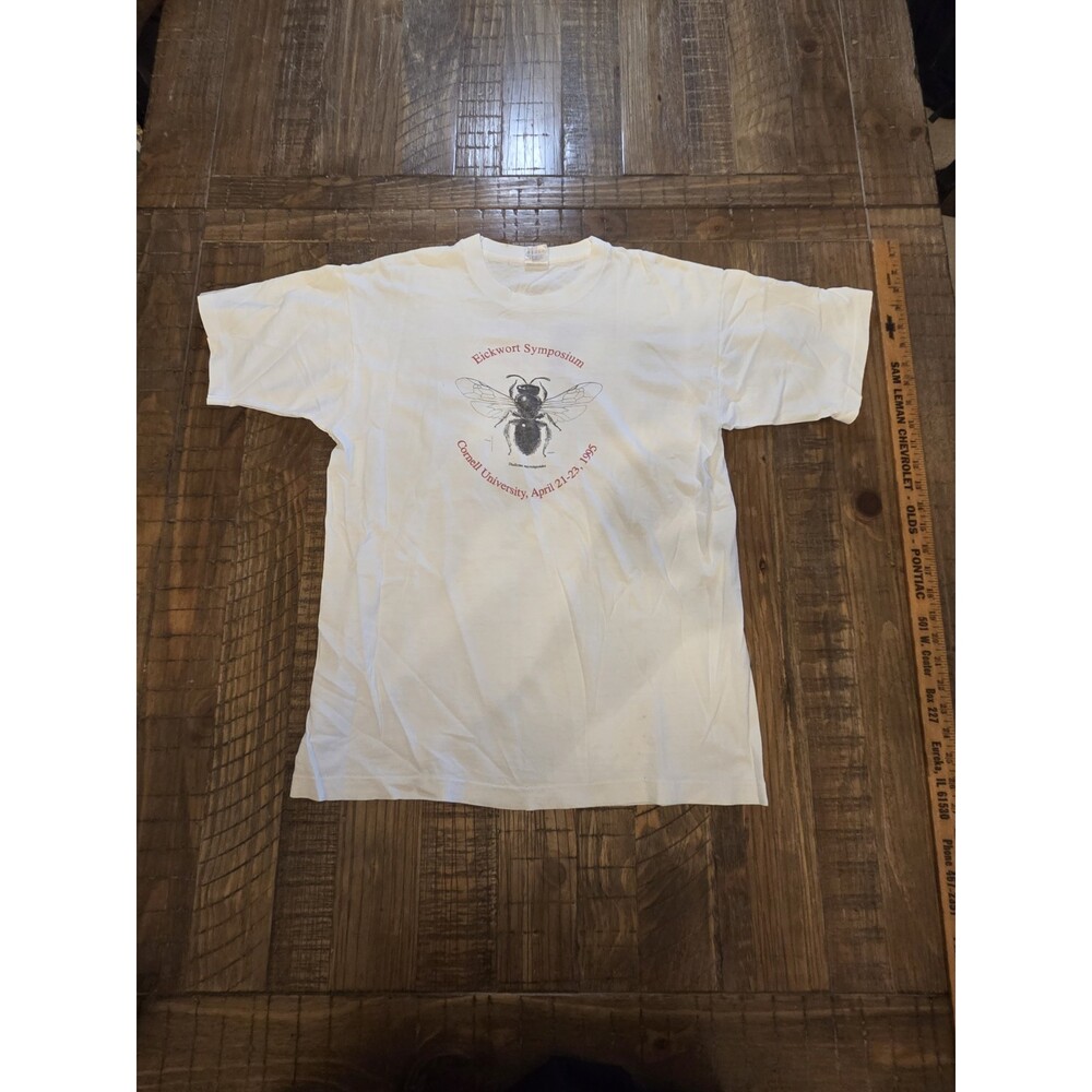 Vintage '95 Cornell University Dialictus Microlepoides Tshirt Single Stitch LRG